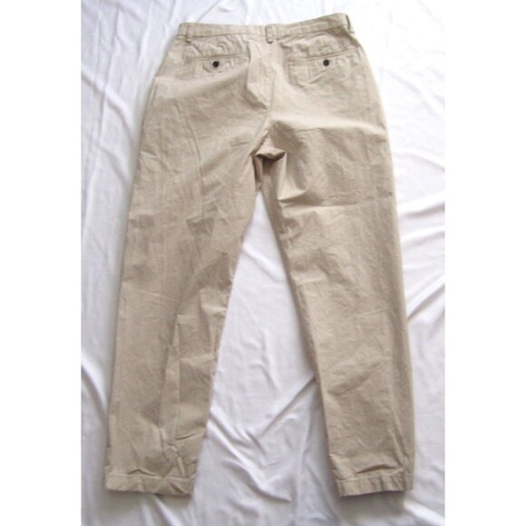 Men Banana Republic Relaxed Tapered Fit Cotton Stripes Pants Sz 36x30 (MP332) - Picture 3 of 9